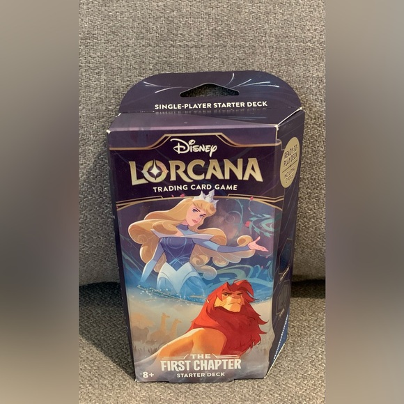 Disney Lorcana The First Chapter Starter Deck Sapphire & Steel NEW w/ Booster - Picture 3 of 6